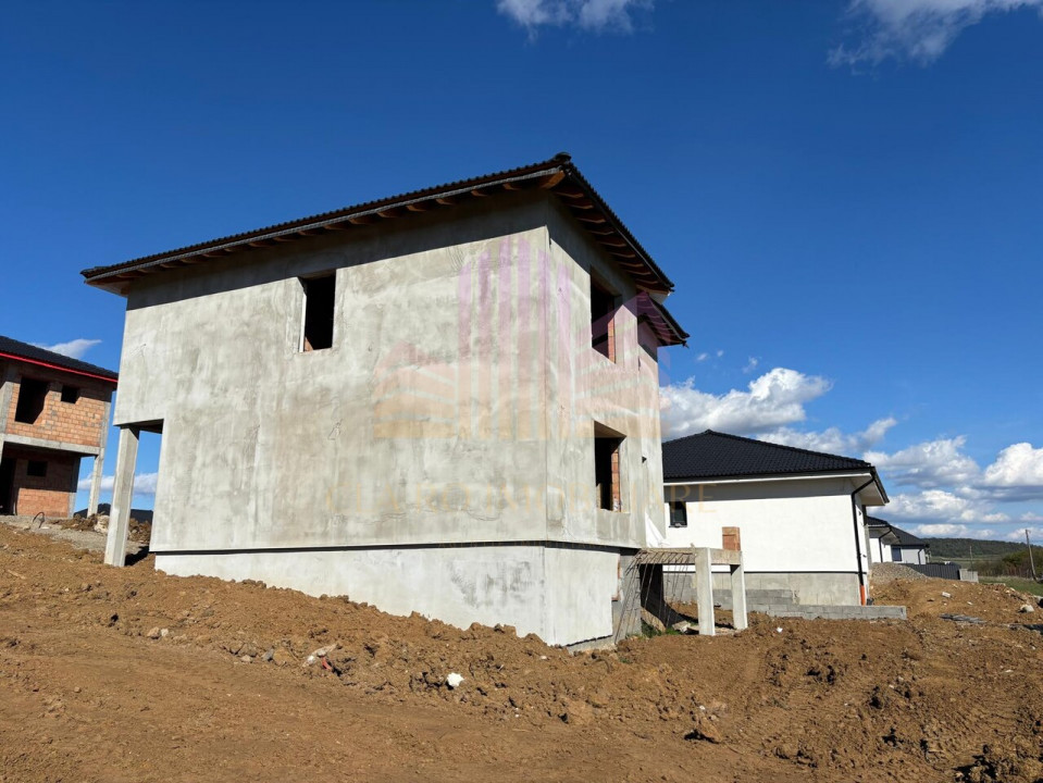 De vanzare casa nou construita semifinisata Corunca, Mures